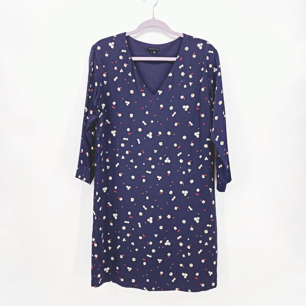 Theory Kinley Floral Silk Dress‎